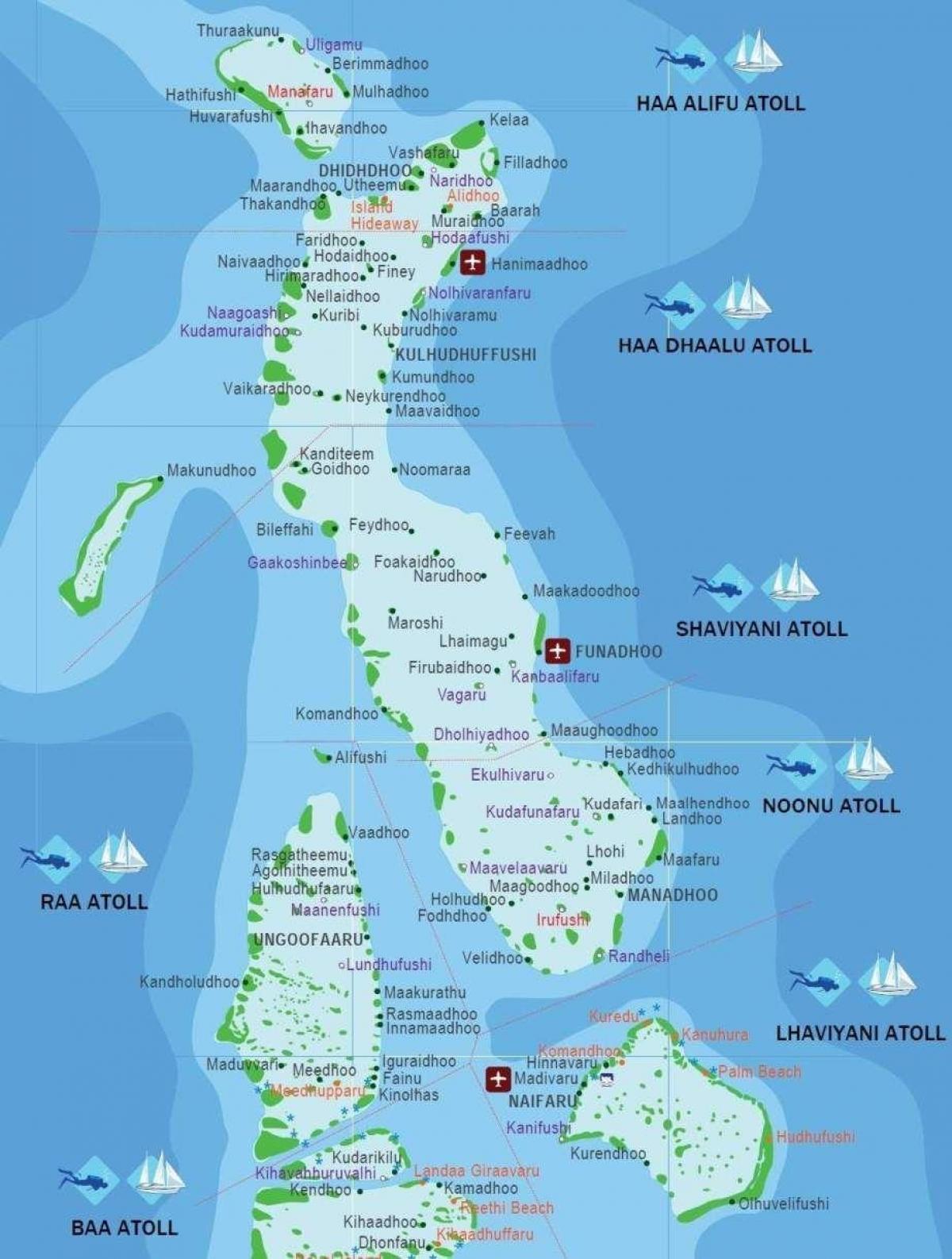 mappa di kani maldive 