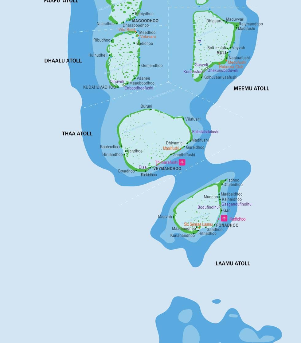 mappa di kandooma maldives