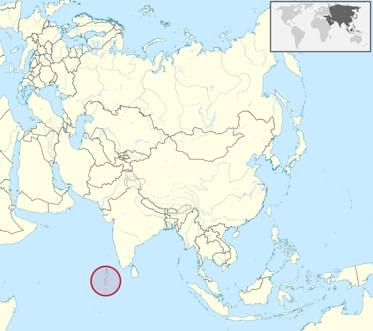 mappa delle maldive mappa dell'asia