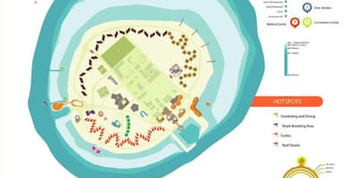 Mappa di bandos maldive