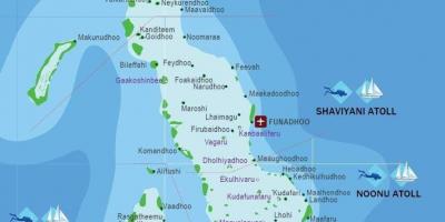 Iles maldives mappa