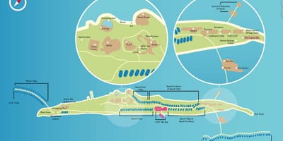 Lux maldives resort mappa