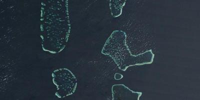 Mappa delle maldive satellitare