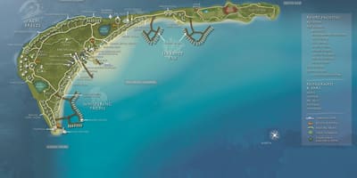 Mappa di shangri-la maldives resort
