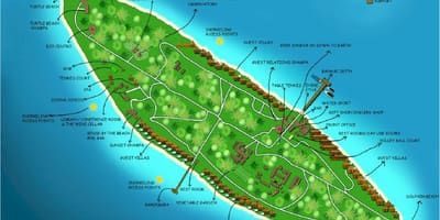 Isola di Vaadhoo maldive mappa